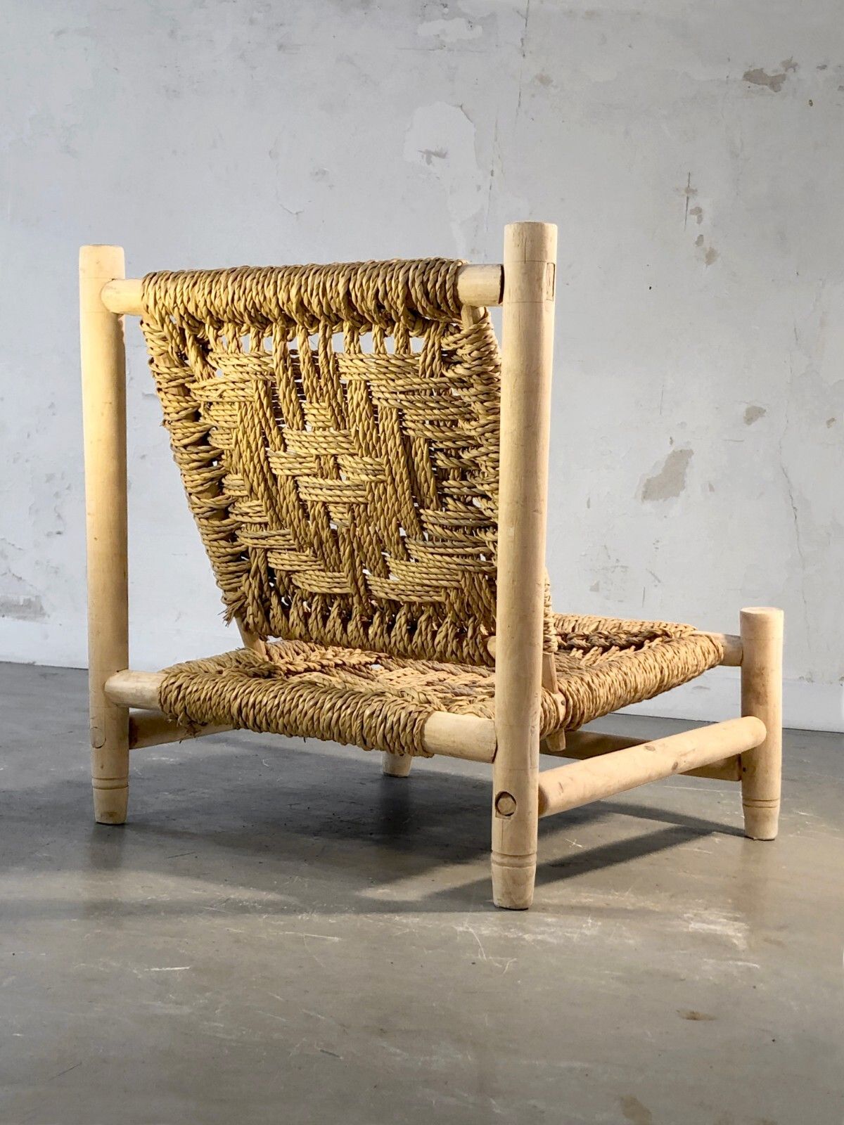 1950 Audoux Minnet Modernist Armchair Brutalist Shabby Chic Perriand Chapo photo buy