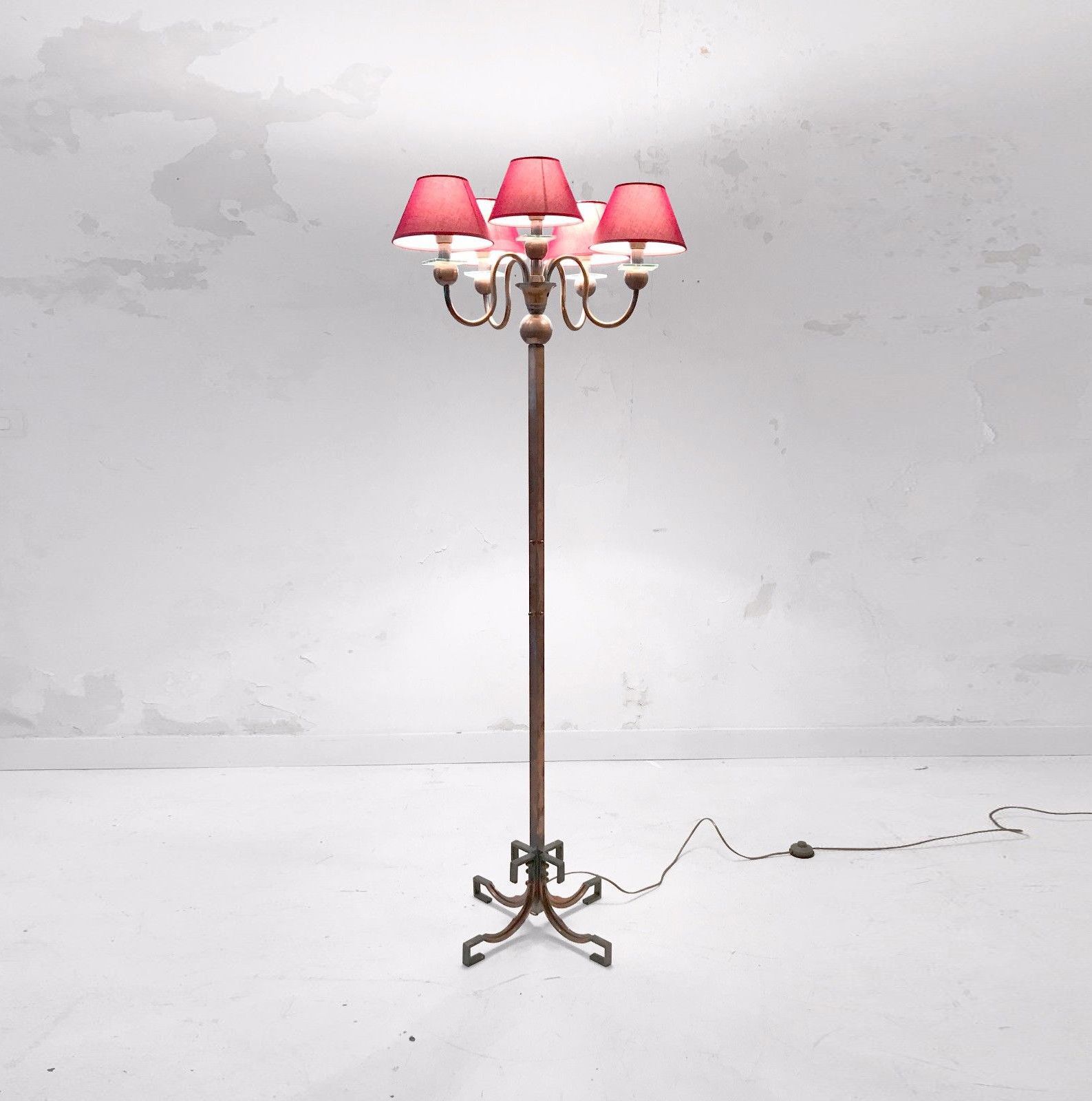 photo furniture 1930 Petitot Art Deco Shabby Chic Modernist Bauhaus Cubist Lamp Adnet