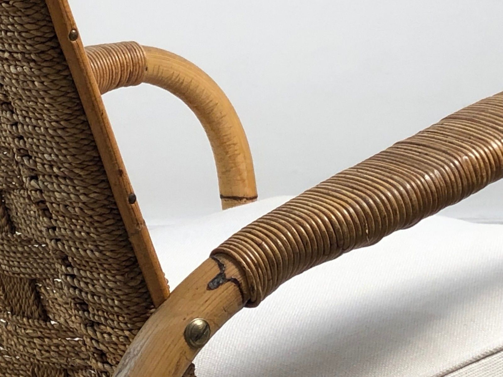 1950 Audoux Minnet 2 Armchairs Modernist Brutalist Rustic Sognot Shabby Chic photo Furniture