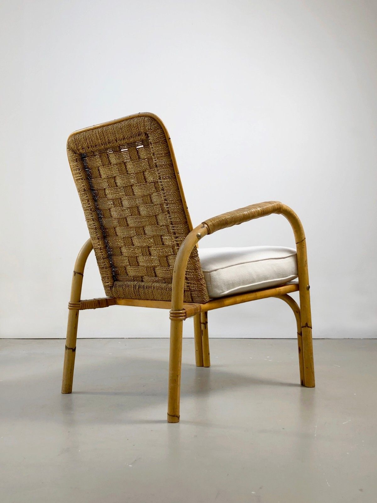 1950 Audoux Minnet 2 Armchairs Modernist Brutalist Rustic Sognot Shabby Chic photo buy