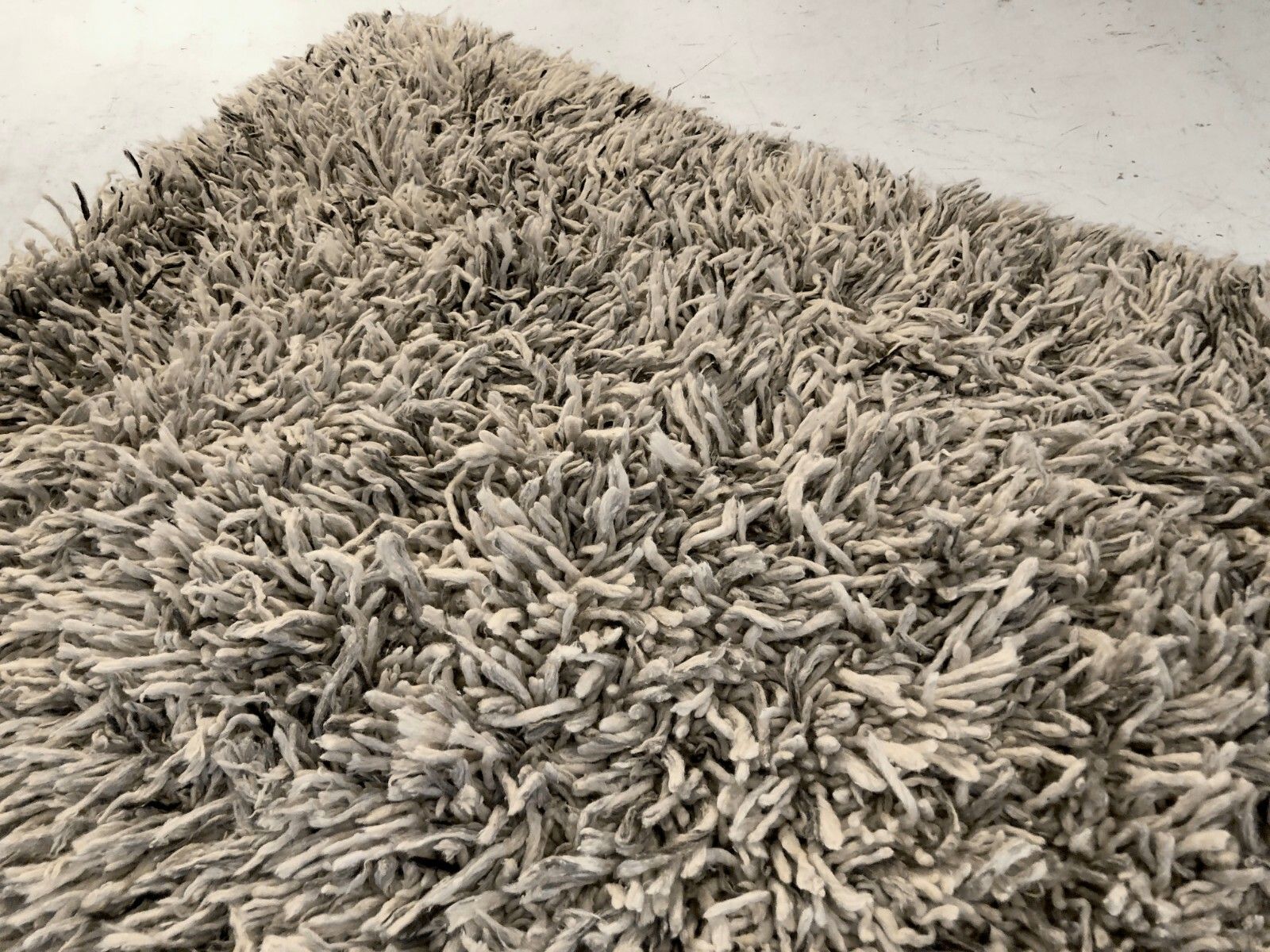 photo for sale 1970 Very Large Modernist Wool Rug Folk Art Shabby Chic Cogolin