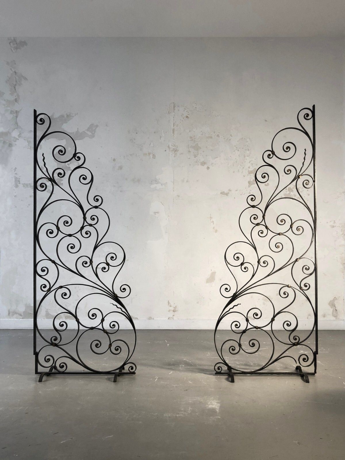 1940 Claustra Art Deco Modernist Shabby Chic Interior Grille Adnet Hairdressing photo vintage