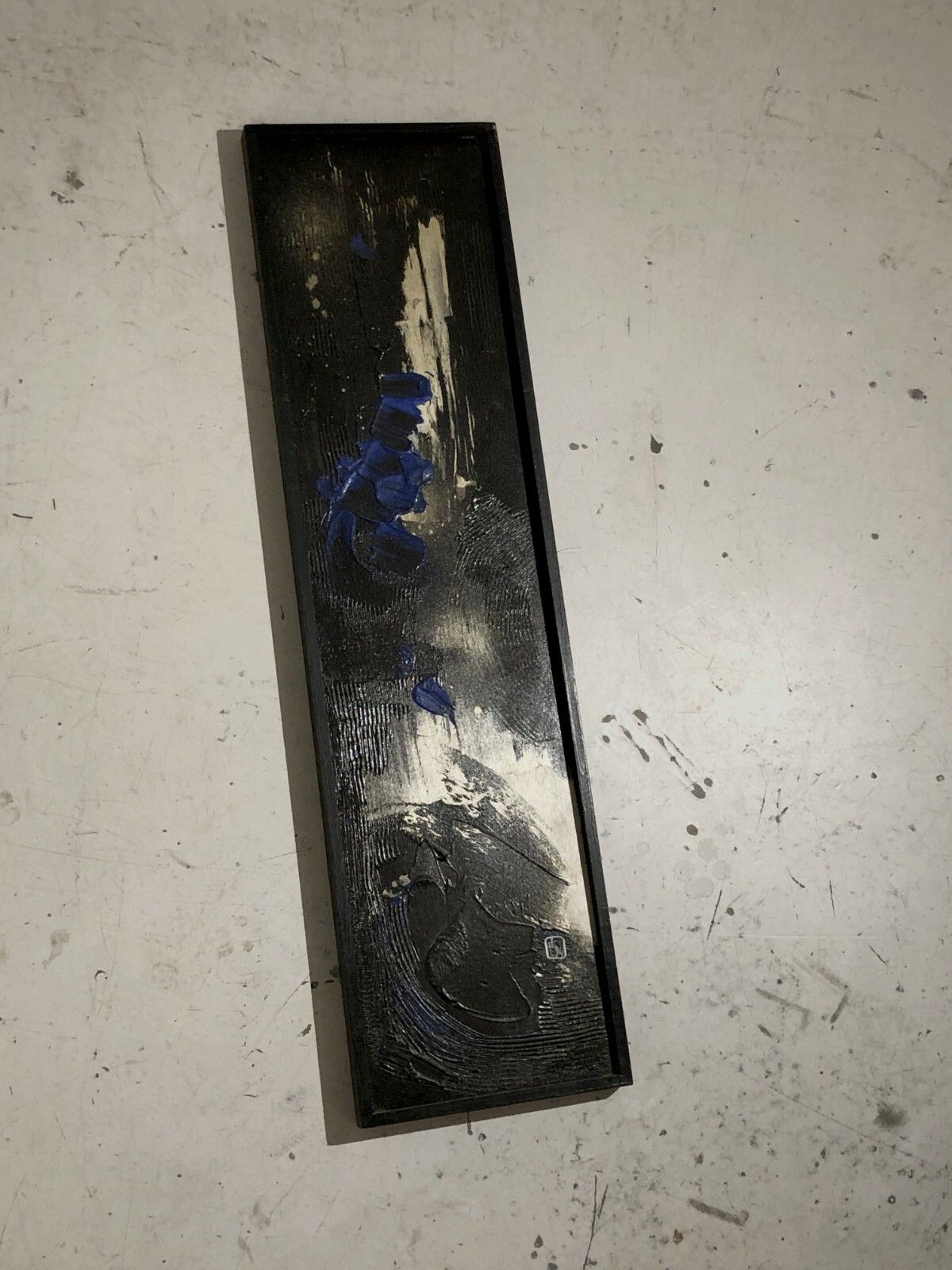 1990 J Fescotte Japanizing Psychedelic Abstraction Painting Jackson Pollock photo furniture
