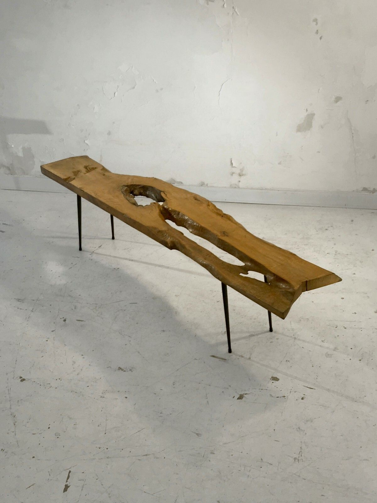 1950 Modernist Brutalist Free Form Coffee Table Nakashima Chapo Marolles