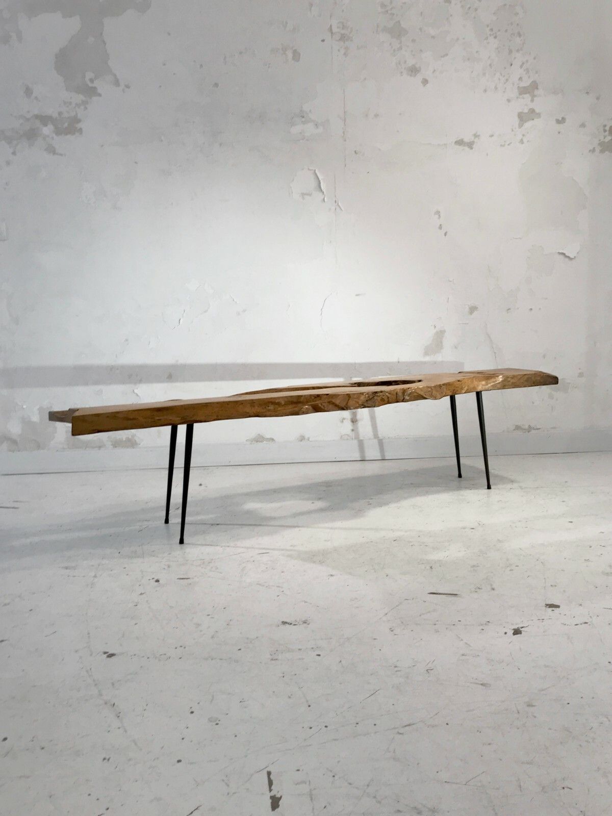 1950 Modernist Brutalist Free Form Coffee Table Nakashima Chapo Marolles photo vinterior