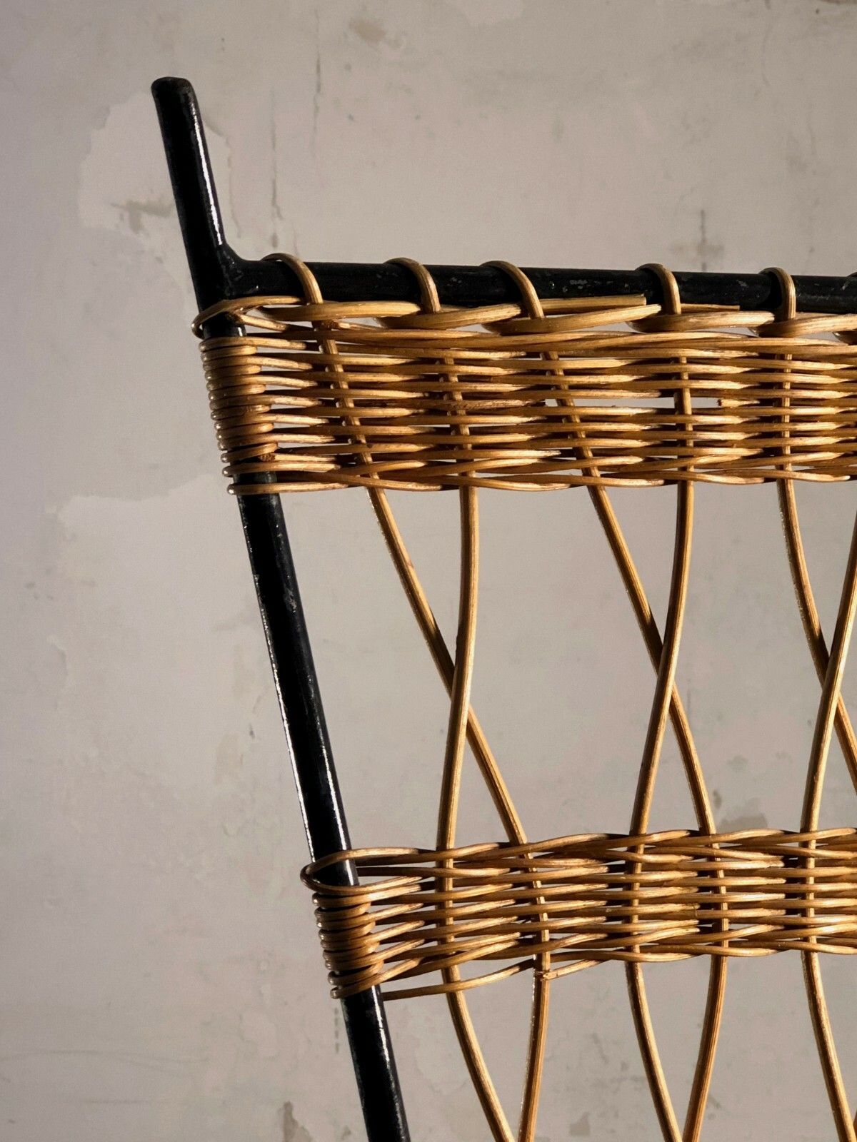 1950 Raoul Guys Rattan Chair Modernist Brutalist Tribal Mategot Chapo Perriand photo Furniture