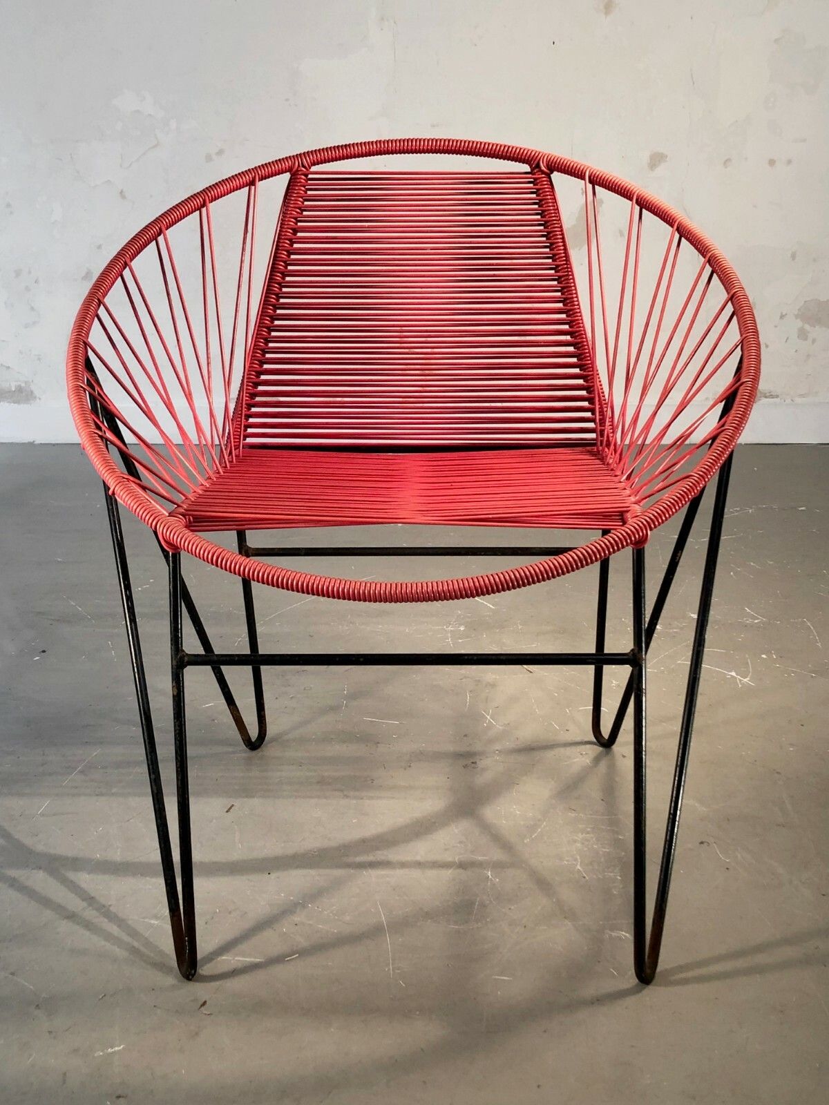 1950 Raoul Guys Modernist Chair Reconstruction Mategot Perriand photo vintage