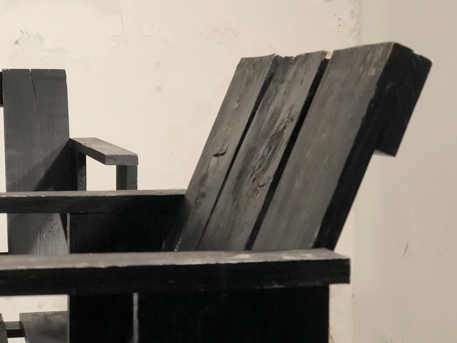 Furniture 1970 Gerrit Rietveld 4 Chairs Crate Modernist Brutalist De Stijl Brutalist photo