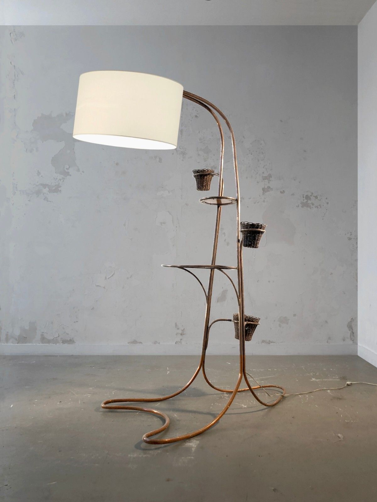 1950 Modernist Free Form Floor Lamp Reconstruction Mategot Jouve