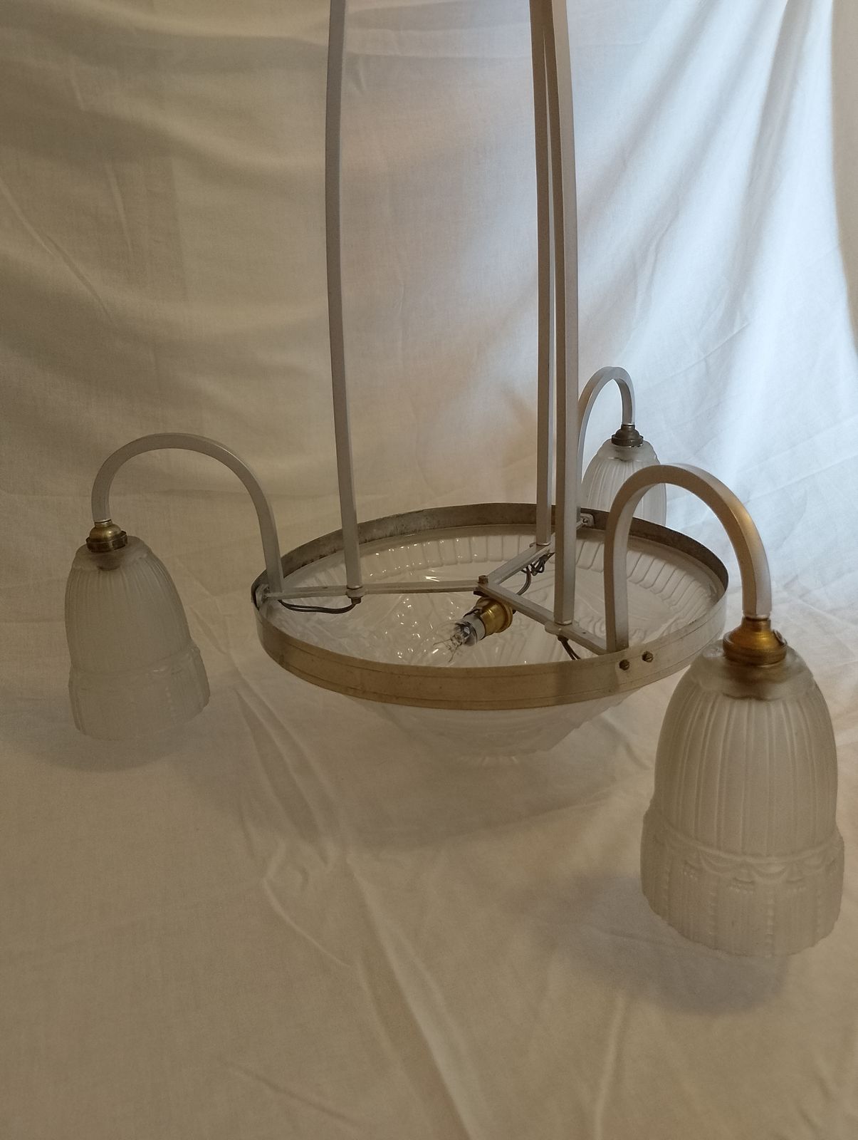 Art Deco Chandelier   Muller Frères. French 1930s photo buy