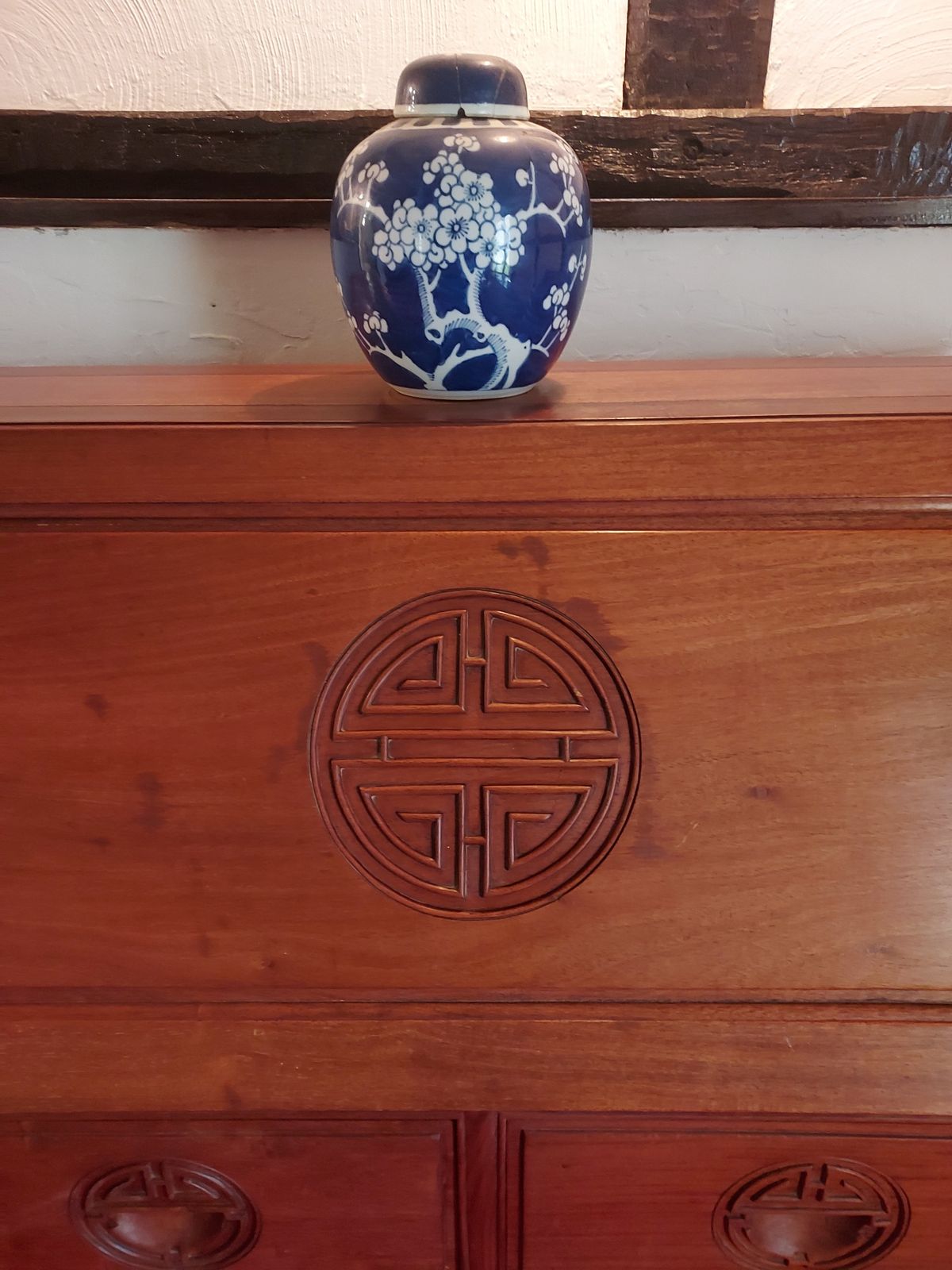 Hand Carved In Hong Kong   Solid Rosewood Writing Desk photo for sale