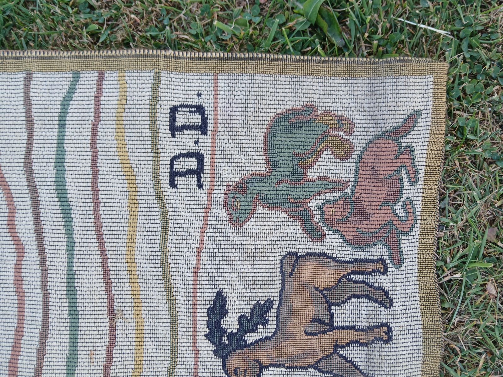 Large Centre Francais De Tapis Bayeux Tapestry. Vintage. Original Provenance. photo buy