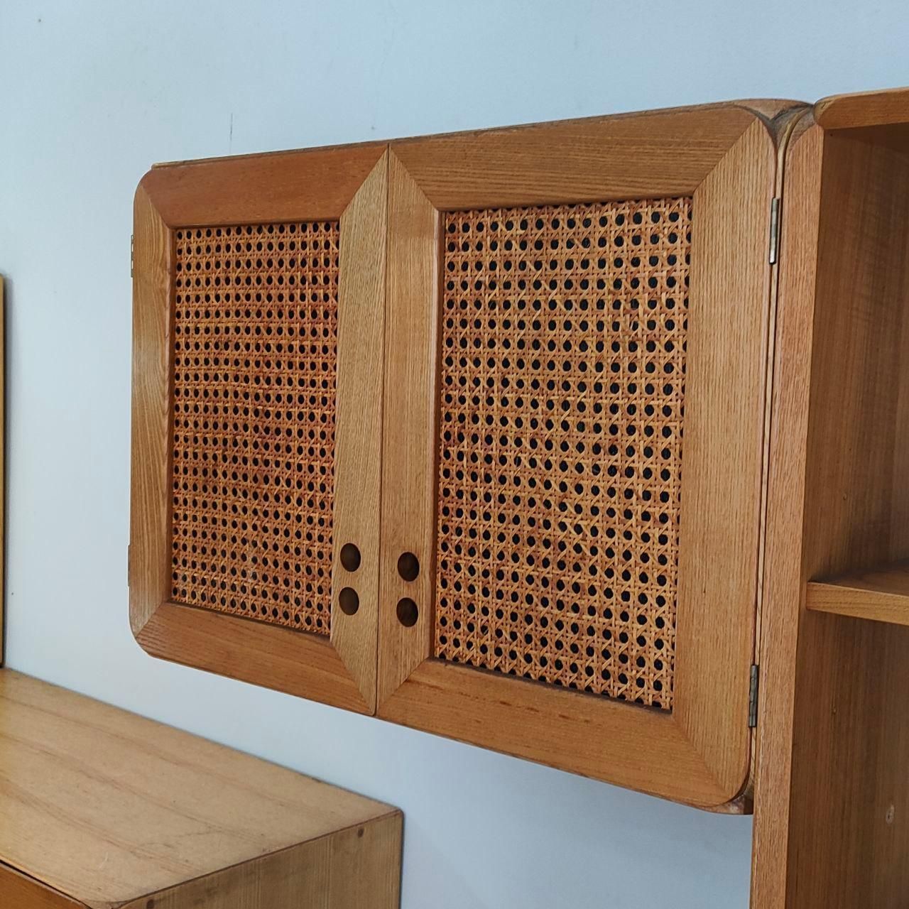 5576.0 Mid Century Modern Wooden Bookcase Cabinet Modular By Jan De Vries, Italy, 1970s photo