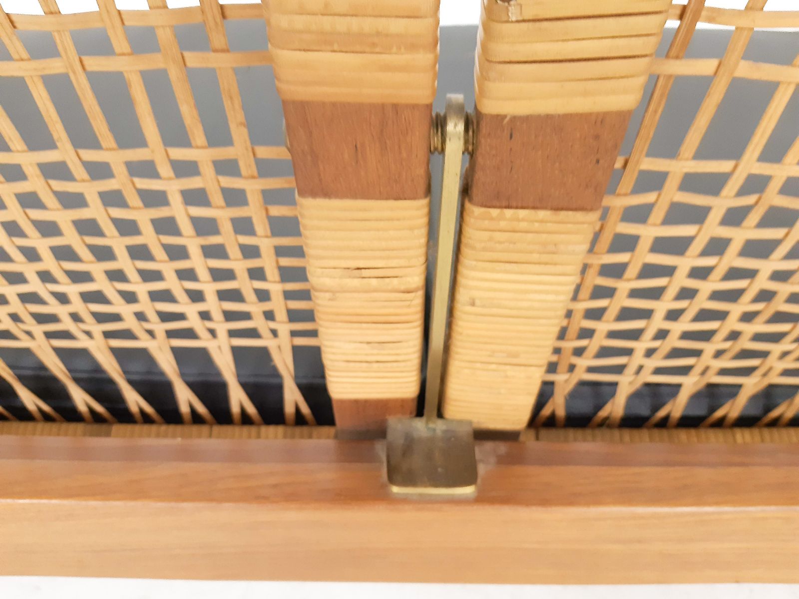 2736.0 Hans Olsen For Brdr Juul Kristensen, Rattan Backed Sofa, Denmark 1950s photo