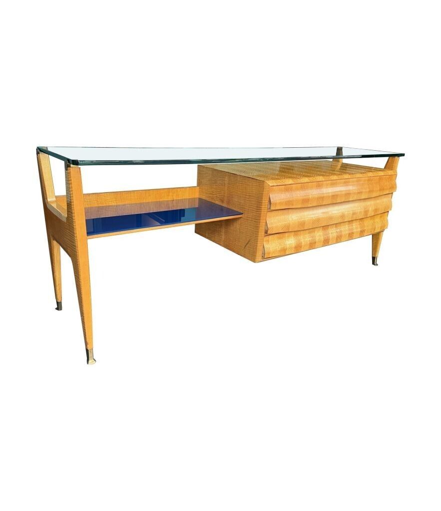 A Wonderful 1950s Marquetry Maplewood Dresser Desk By Vittorio Dassi