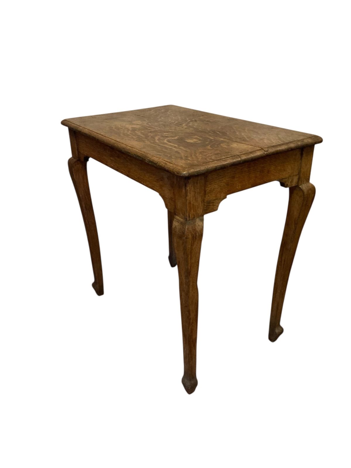Antique Elm Wood Side Or Occassional Table Early 1900's photo 295.0