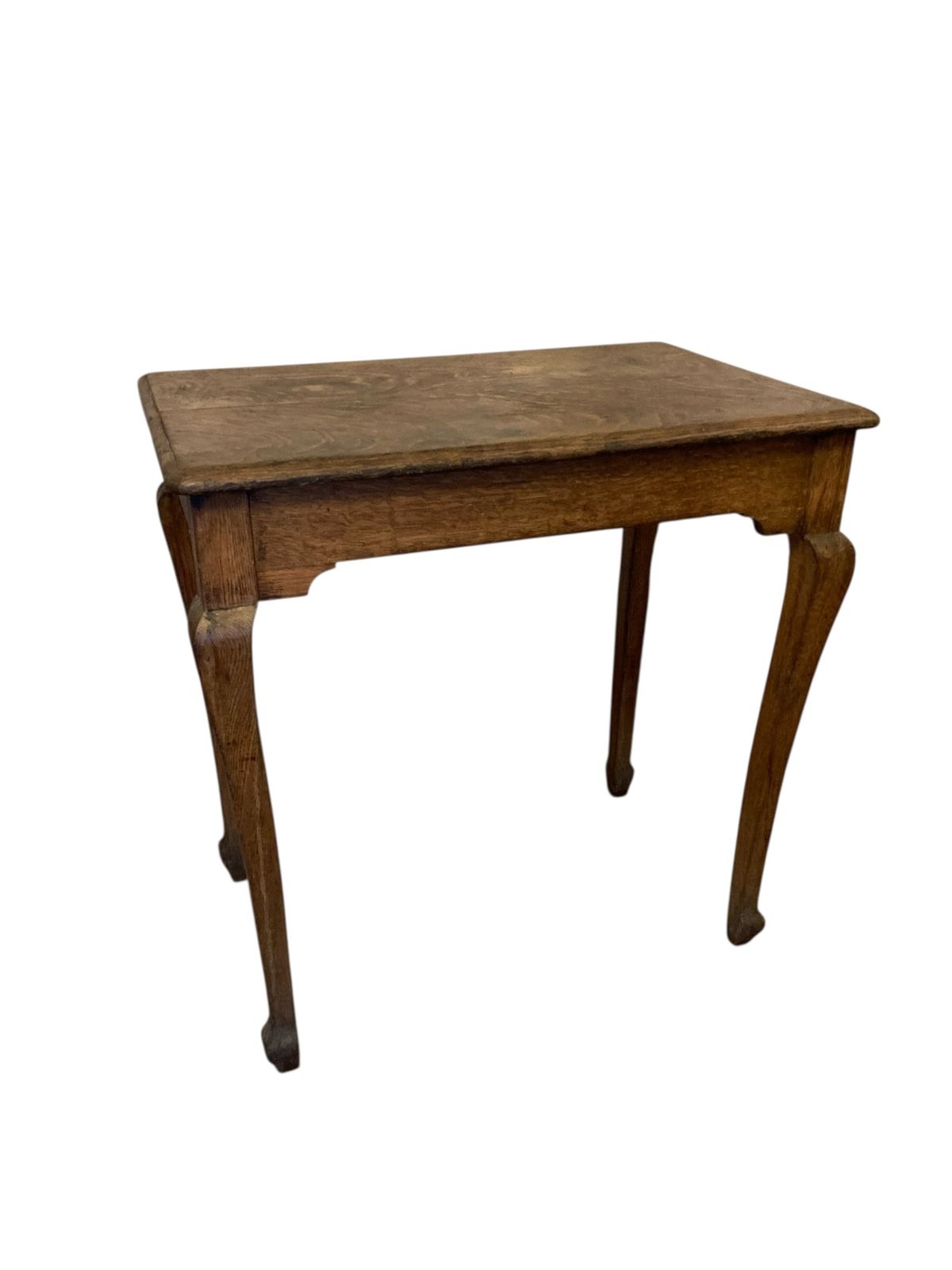 Antique Elm Wood Side Or Occassional Table Early 1900's photo buy