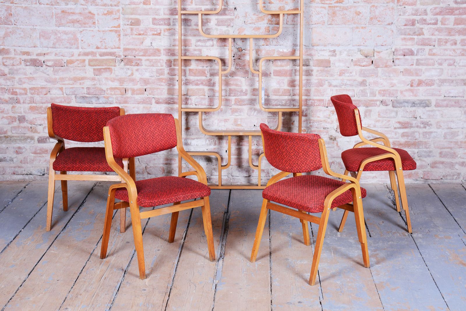Original Mid Century Chair, By Ludvik Volak, Maple, Czech, 1960s photo Furniture