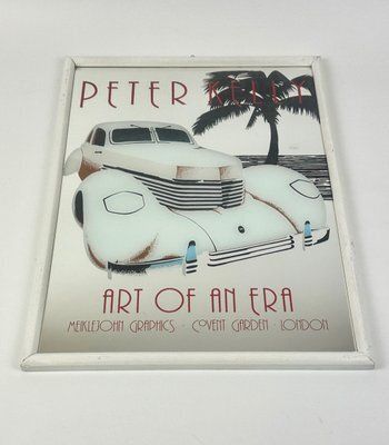 Art Deco Style Peter Kelly Art Of An Era Advertising Mirror, 1980s photo buy