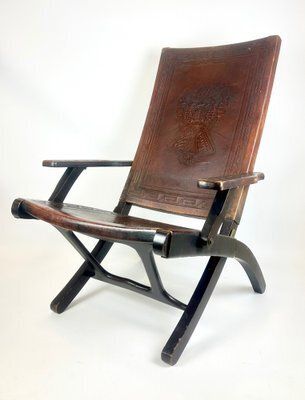 Folding Chair Attributed To Angel I. Pazmino For Muebles De Estilo, 1950s