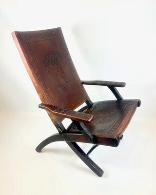 Folding Chair Attributed To Angel I. Pazmino For Muebles De Estilo, 1950s photo for sale
