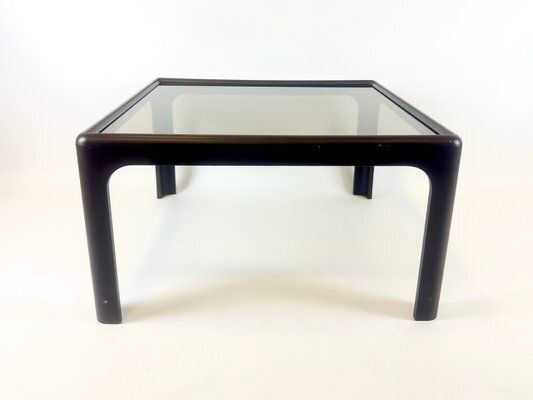 Space Age Coffee Table With Glass Top Attributed To Peter Ghyczy For Horn Collection, 1960s photo furniture
