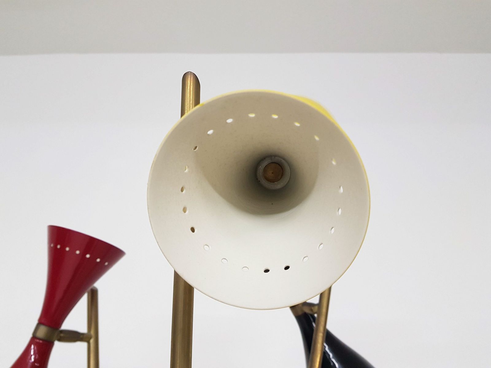 Midcentury "Triennale" Arredoluce Style Diabolo Floor Lamp, Italy, 1960s photo vintage