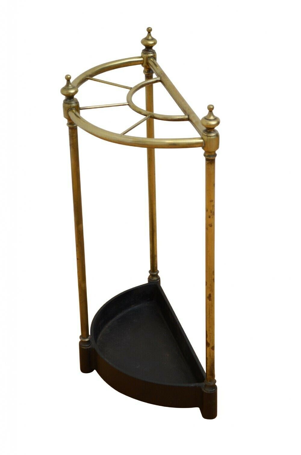 English Victorian Demi Lune Umbrella Stand photo Home Decor