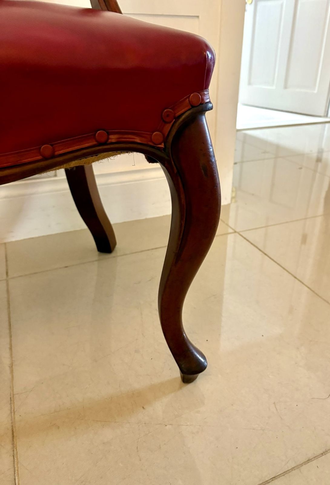 Set Of Six Antique 19th Century Superb Quality Carved Mahogany Dining Chairs photo vintage