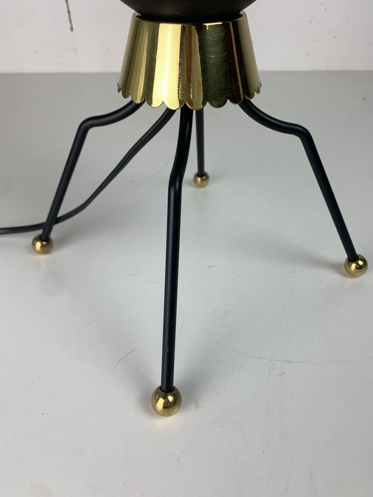 photo furniture Large Midcentury Sputnik Stilnovo Style Brass Table Lamp, Us 1950s