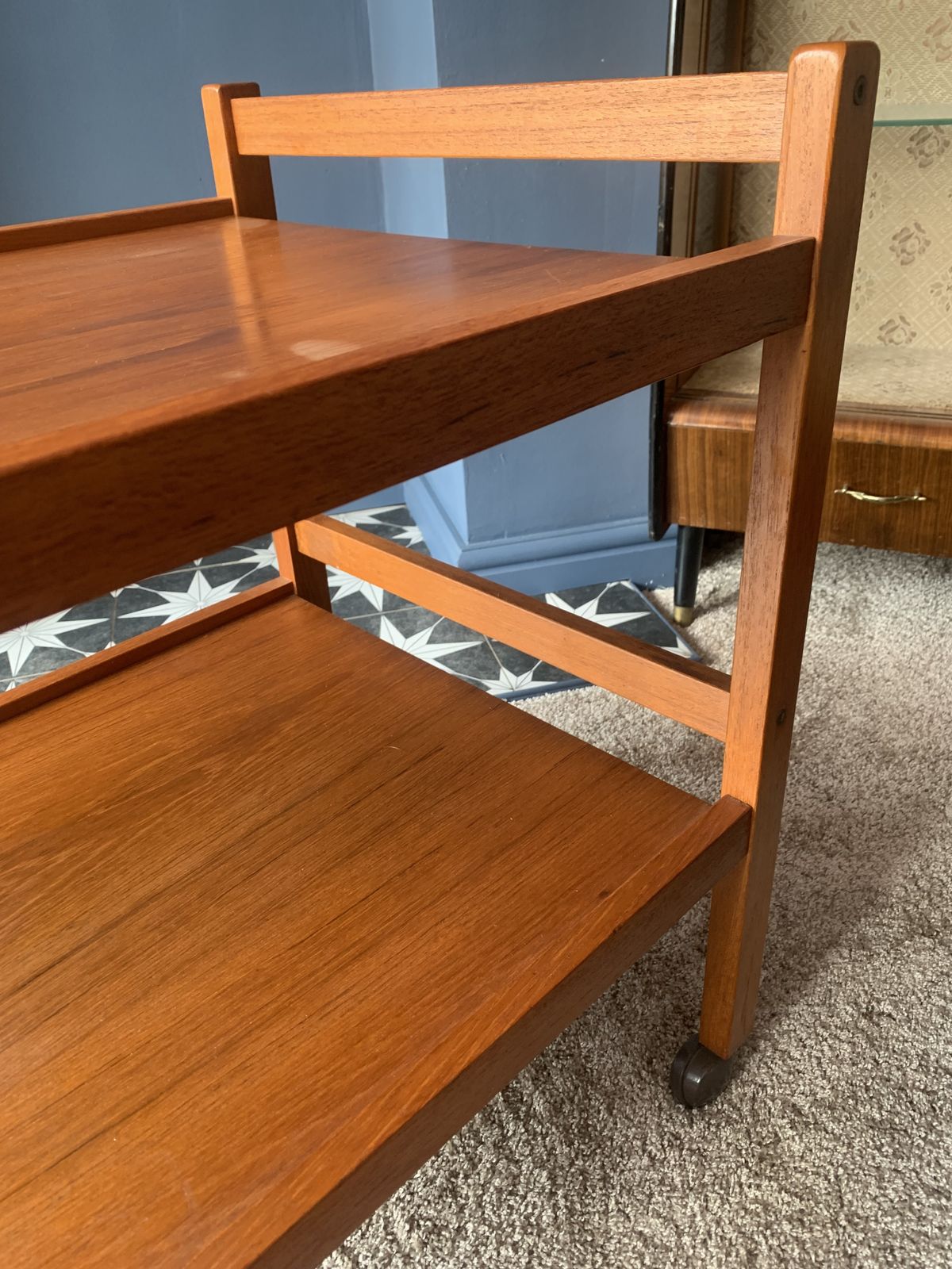 photo furniture Danish Mid Century Teak Trolley  Brdr Furbo