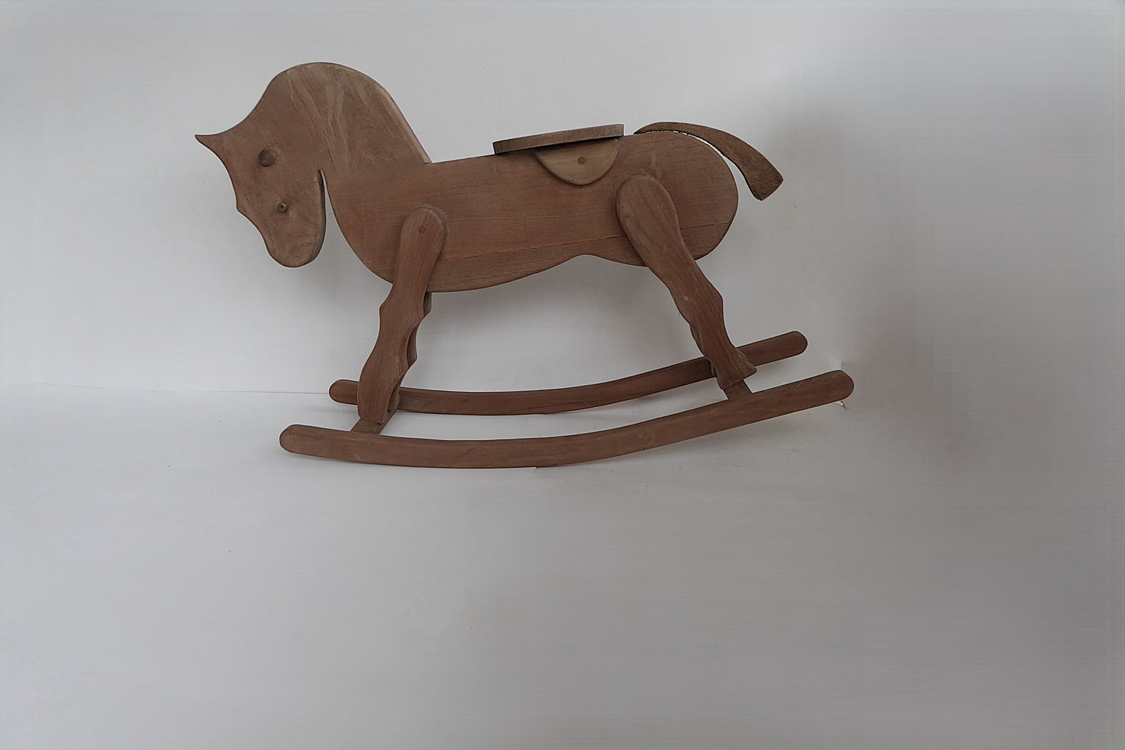 499.0 Vintage Solid Wood Childs Rocking Horse Rinasorasis photo