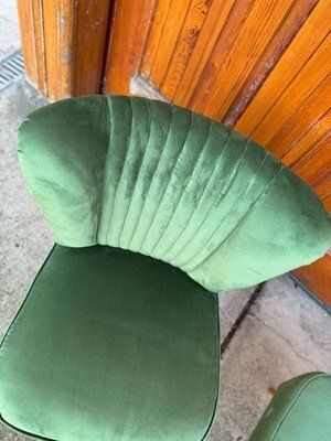 Hungarian Green Club Chairs, 1950s, Set Of 2 photo Furniture