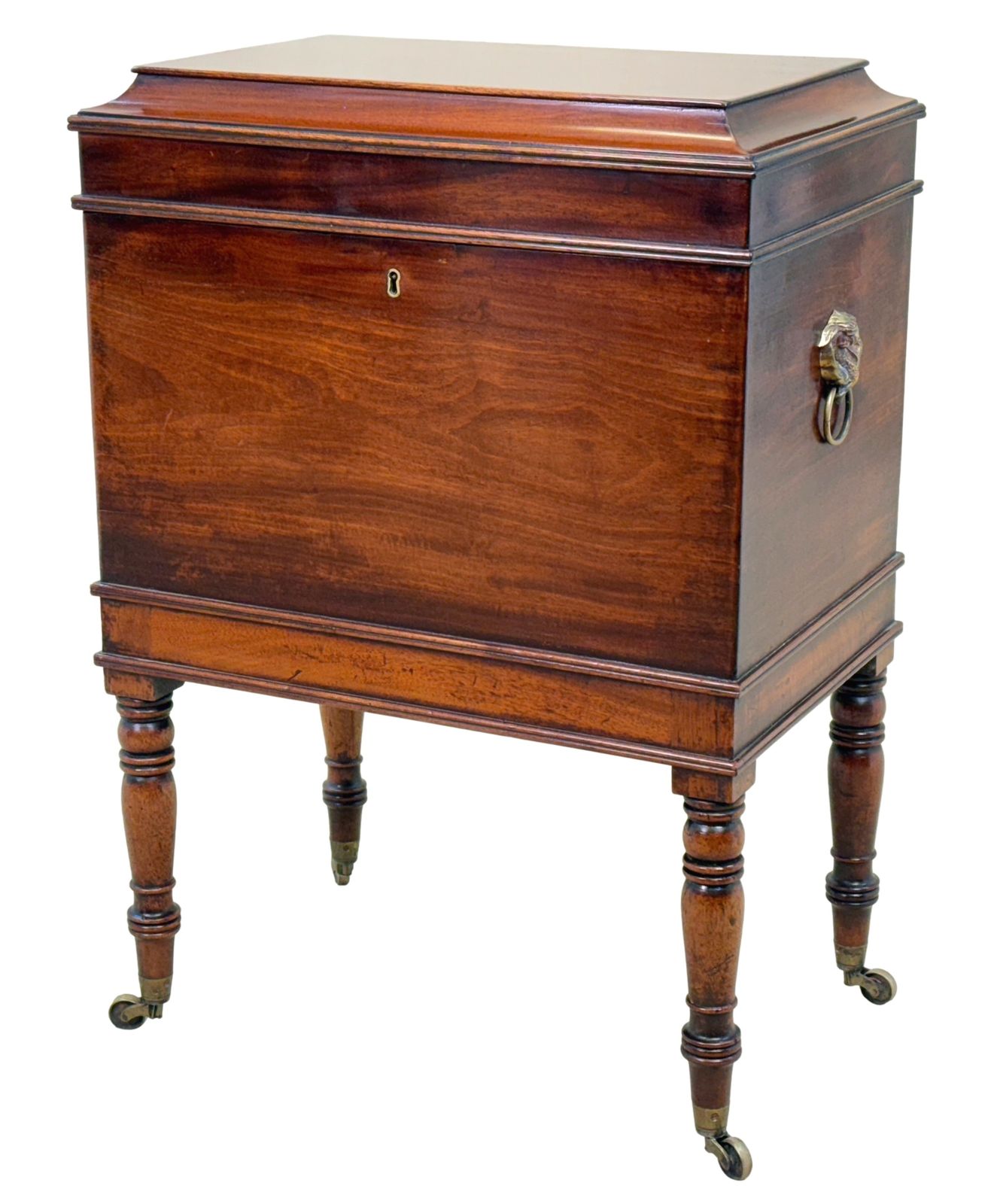 Small Georgian Mahogany Box Cellarette (England, Circa 1800)