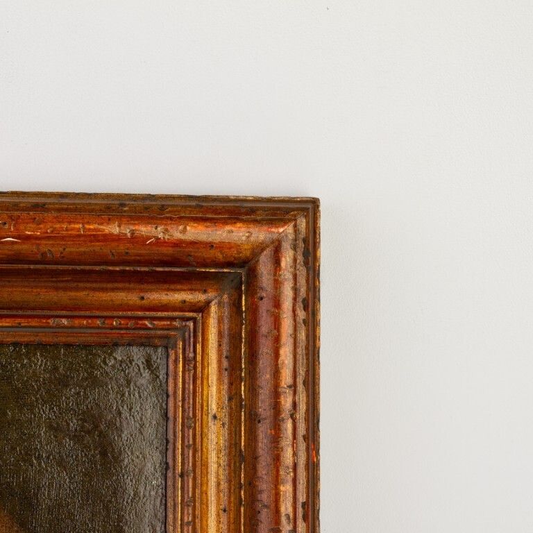 18th Century Roman Old Master Oil Painting Portrait On Canvas photo Art