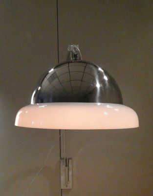 Telescopic Wall Lamp In Steel And Opaline Acrylic Glass By Goffredo Reggiani For Reggiani, 1970s photo Lighting