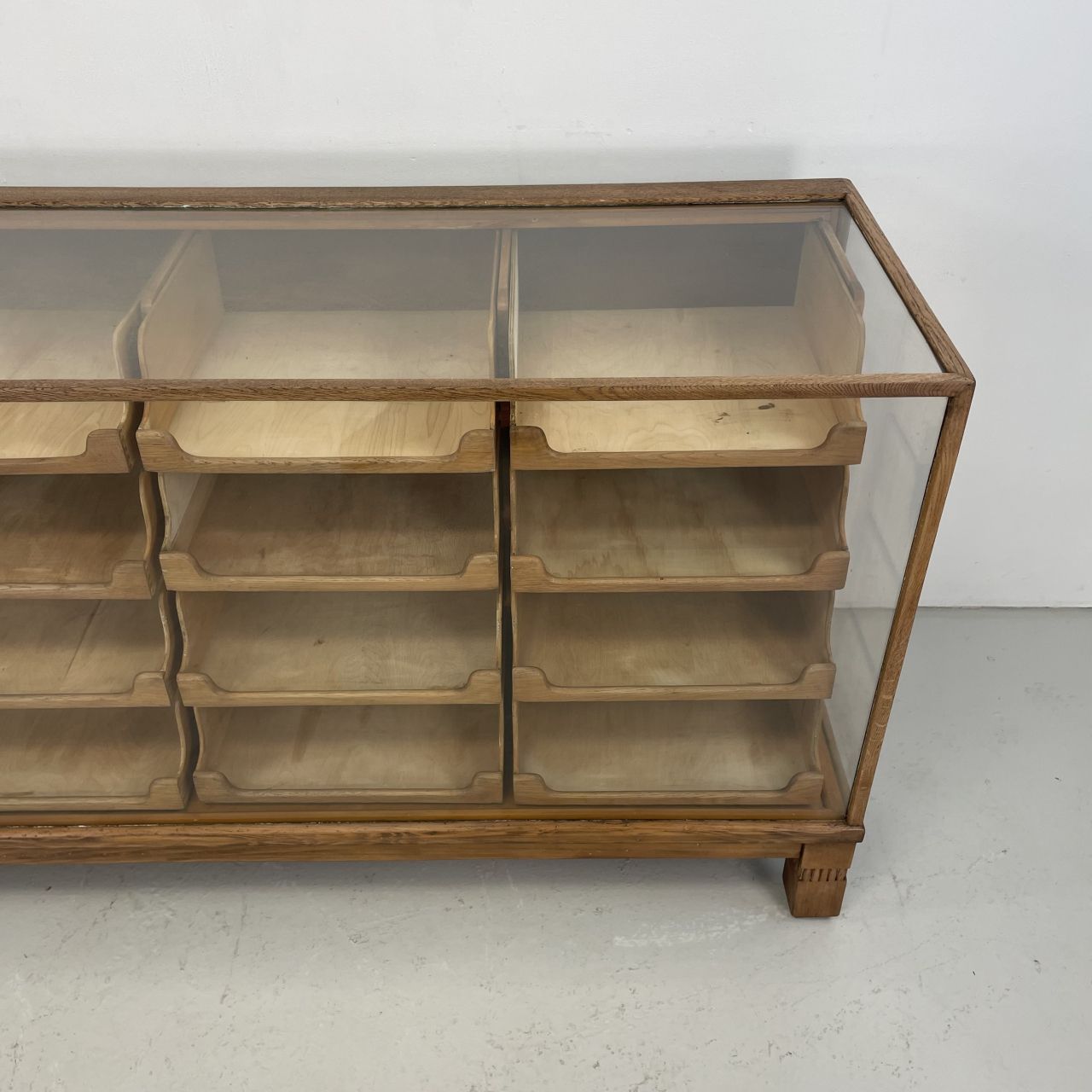 photo for sale 1930s 16 Drawer Oak Shop Counter