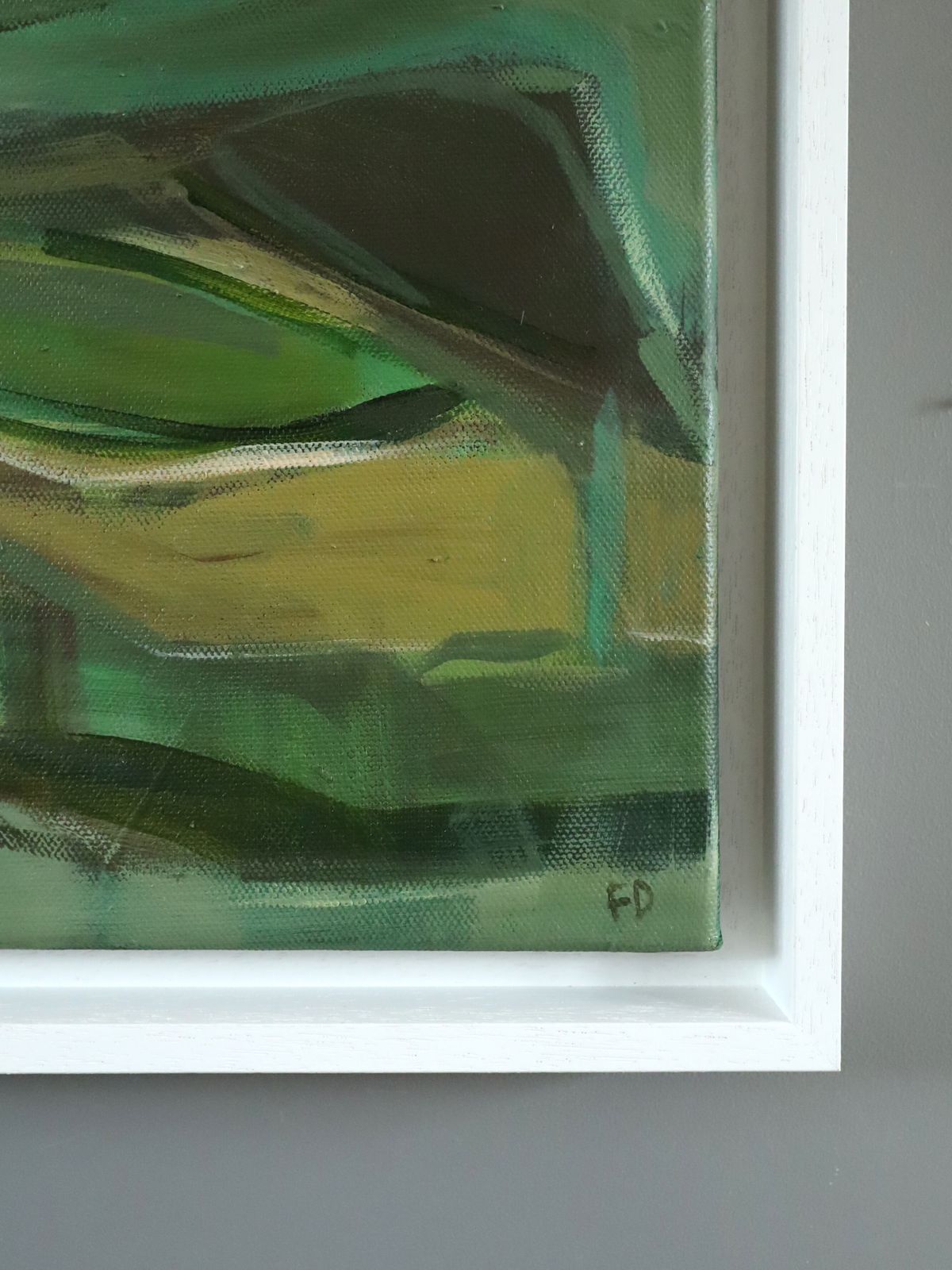 Resting In Green Oil Painting photo 682.0