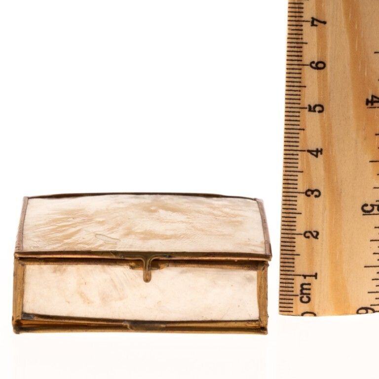 Antique Victorian Mother Of Pearl Pill Or Snuff Box 19th Century photo Home Decor