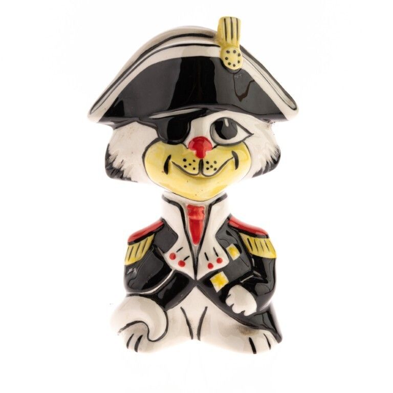 Lorna Bailey Signed Limited Edition 1/40 Porcelain Cat Pirate Art Deco Style Pottery Figure
