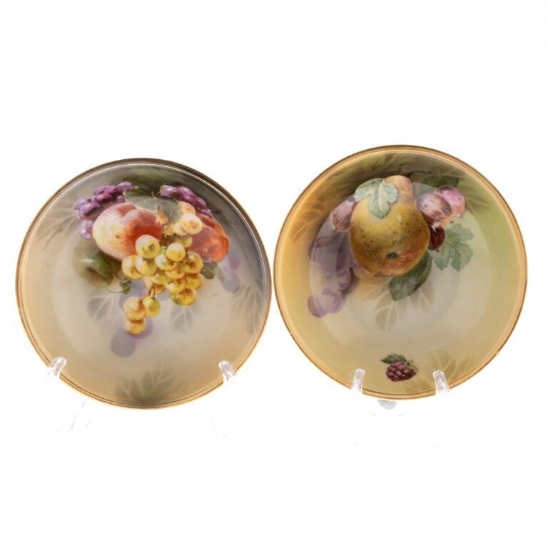 Antique Set Of R. S. Tillowitz German 1930’s Art Deco Porcelain Fruit Bowls