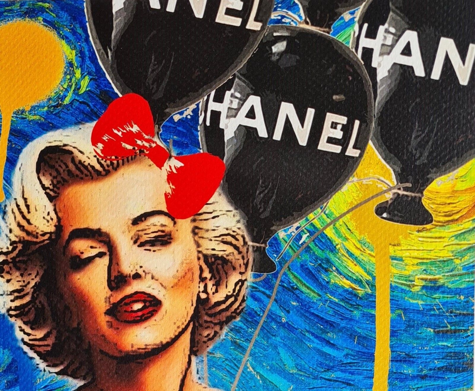 Death Nyc * Andy Warhol – Blue Color Dust Marilyn photo vinterior