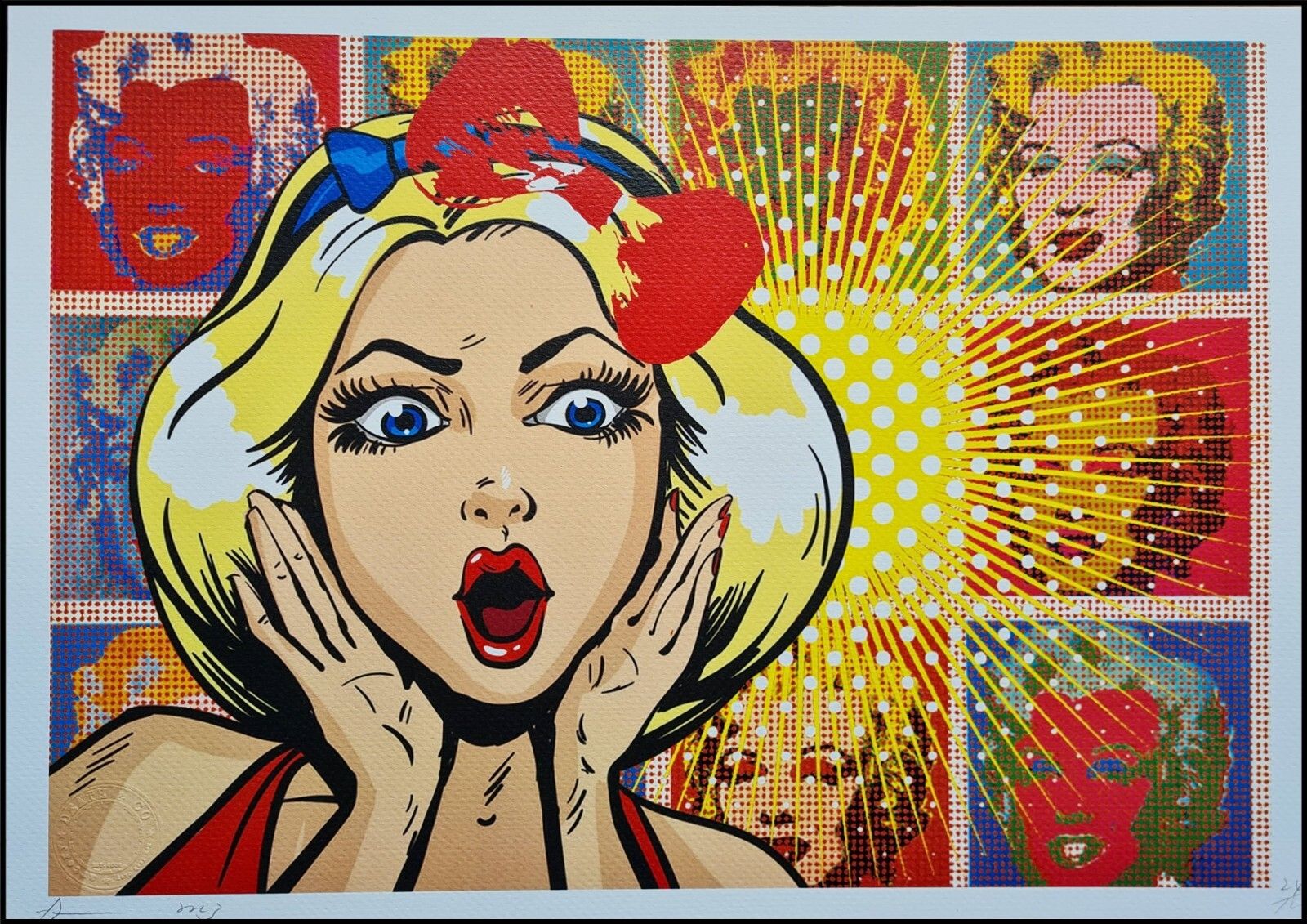 Death Nyc * Andy Warhol – Marilyn In Pop Red And Yellow