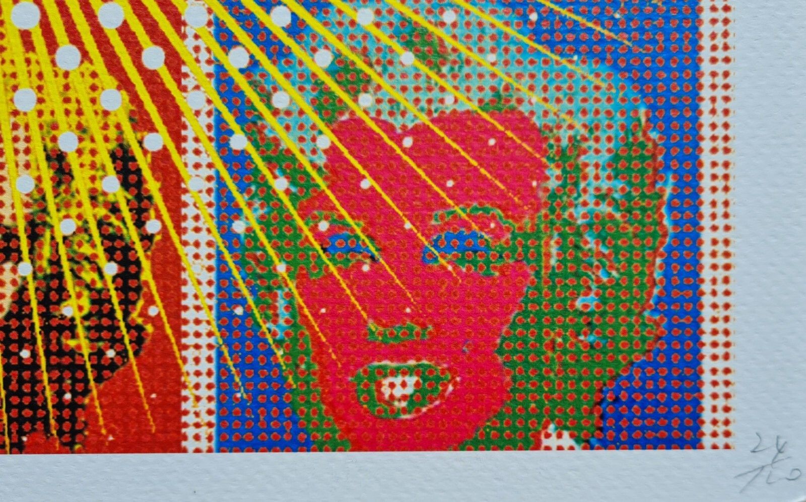 Death Nyc * Andy Warhol – Marilyn In Pop Red And Yellow photo vintage