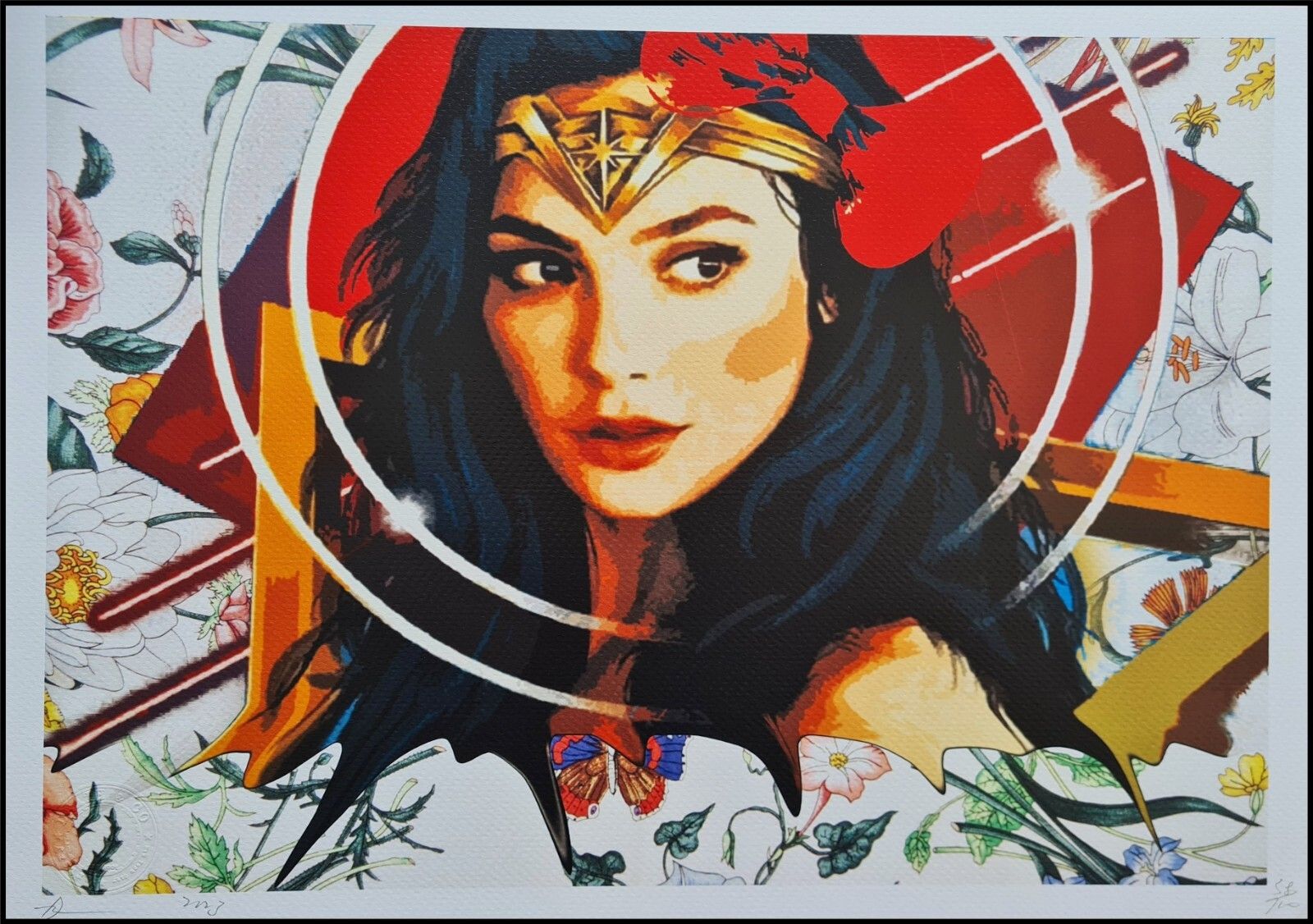 Death Nyc * Wonder Woman * 45 X 32 Cm * Signed * Limited * Certificate # XX/120
