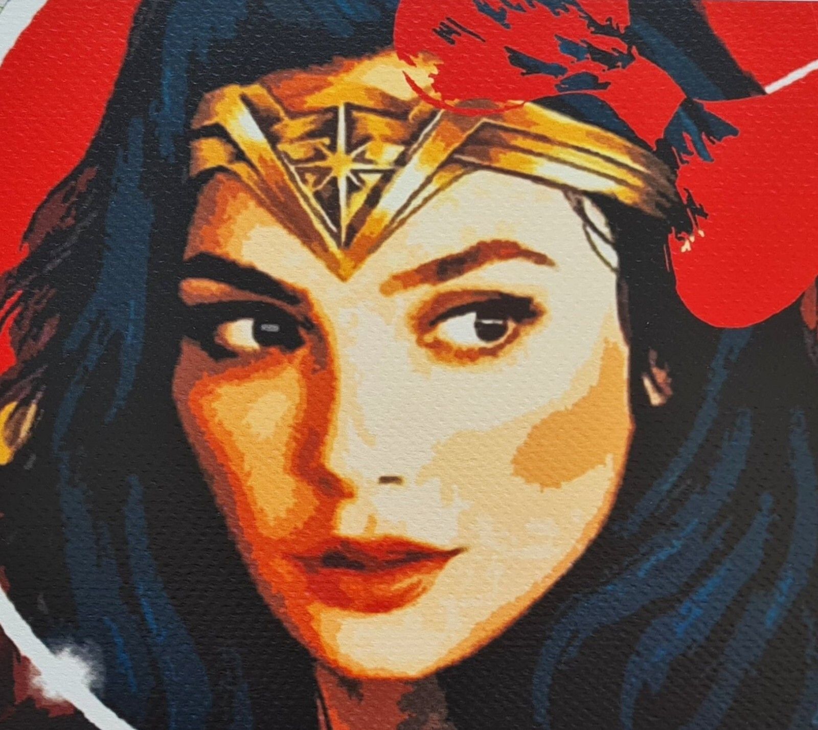 Death Nyc * Wonder Woman * 45 X 32 Cm * Signed * Limited * Certificate # XX/120 photo Art