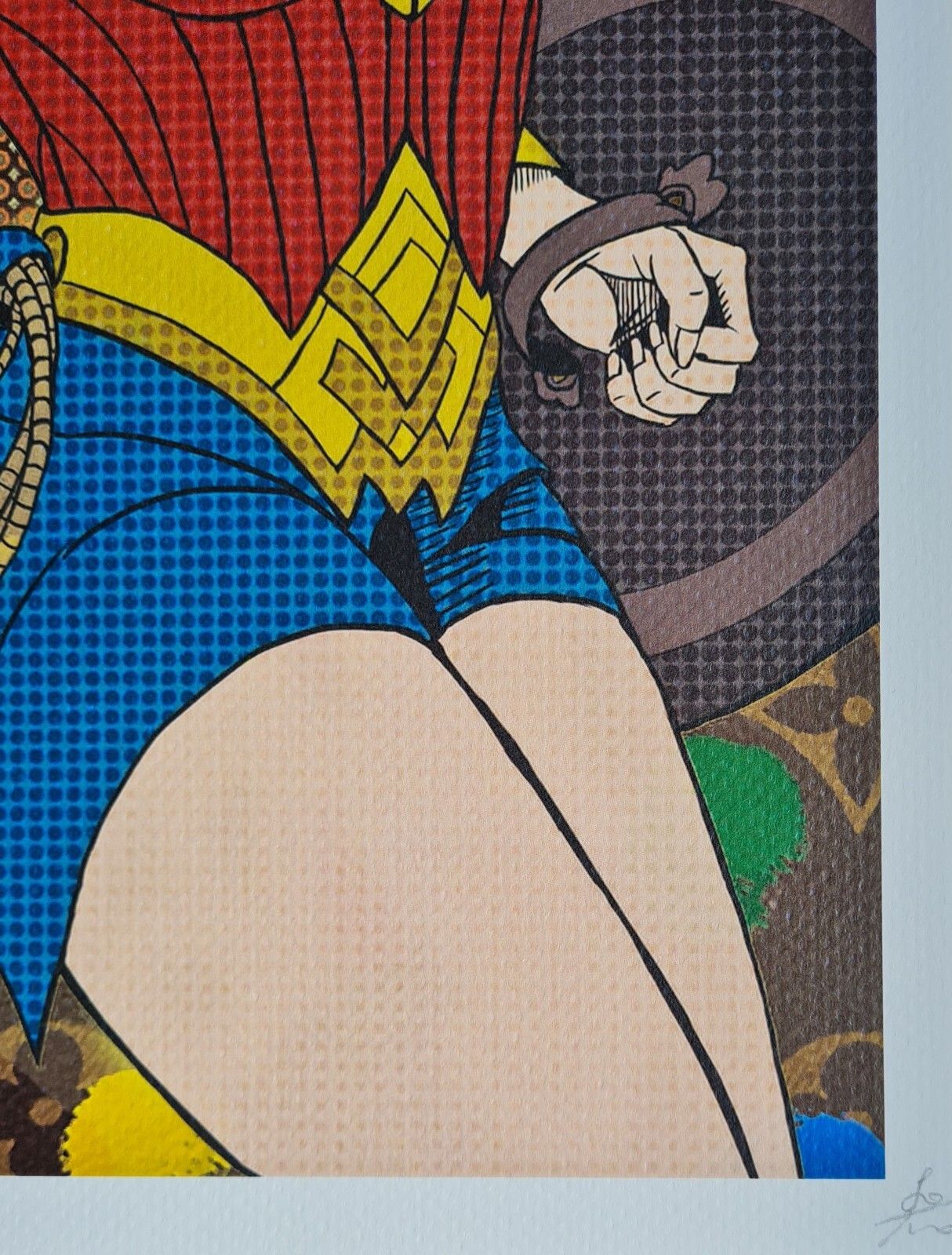 Death Nyc * Wonder Woman * 45 X 32 Cm * Signed * Limited * Certificate # XX/120 photo buy