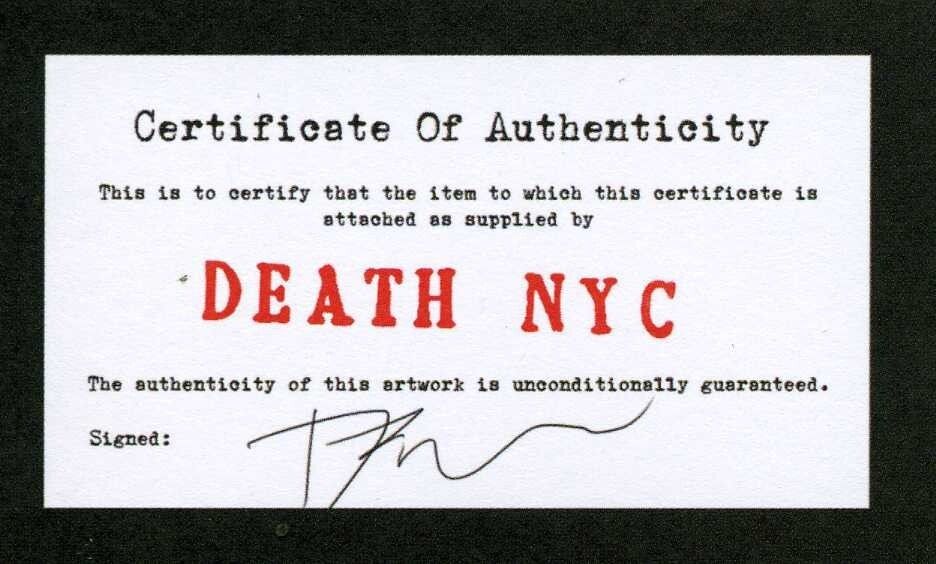 photo furniture Death Nyc * Wonder Woman * 45 X 32 Cm * Signed * Limited * Certificate # XX/120