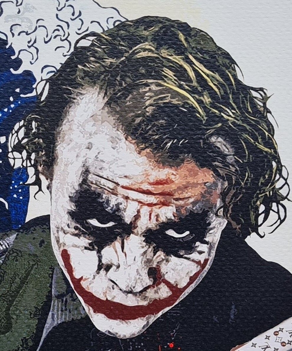 Death Nyc * Joker * 45 X 32 Cm * Signed * Limited * Certificate # XX/120 photo Art
