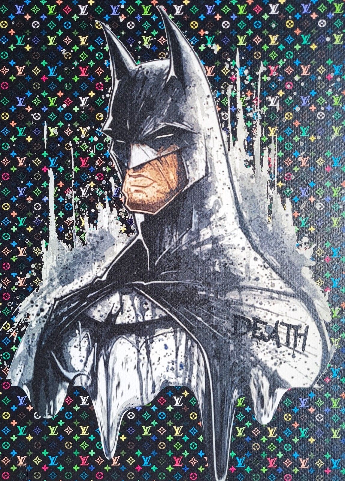 Death Nyc * Batman * 45 X 32 Cm * Signed * Limited * Certificate #120 photo for sale